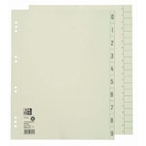 thumbnail of OXFORD 1 bis 10 Zahlenregister DIN A4 Chamois 10-teilig Pappkarton 10 Löcher 6453 100 Stück