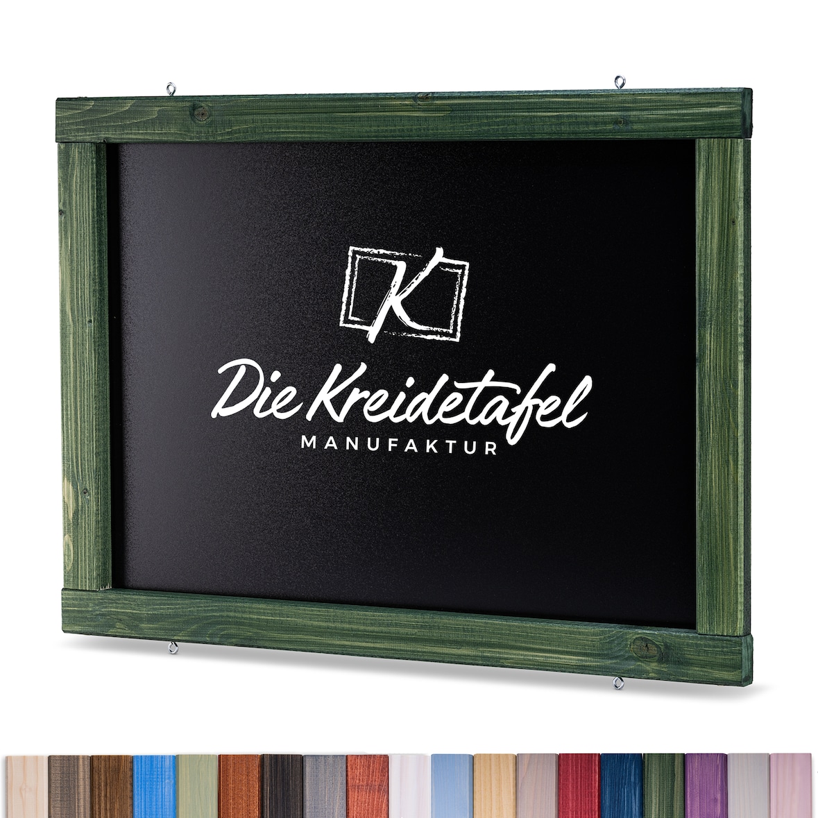 Kreidetafel mit Holzrahmen / Grün 140x60cm