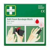 thumbnail of `Cederroth` Soft Foam Bandage 4,5 m x 6 cm schwarz , Refill