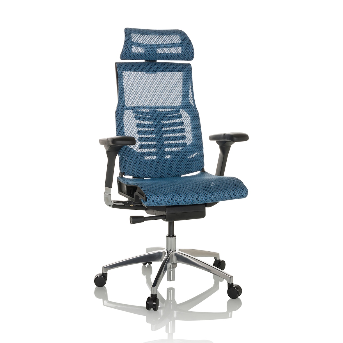 Bürostuhl / Chefsessel POFIT GEN2 Netzstoff blau hjh OFFICE
