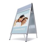 thumbnail of Exposiciónate Caballete publicitario Premium COMPASSO ® A1 con cabecera ZPC1A1