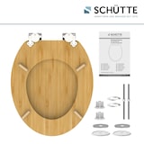 thumbnail of WC Sitz BAMBUS, massiver Toilettendeckel mit Absenkautomatik aus nachhaltigem Rohstoff, Klobrille, Klodeckel Holz,