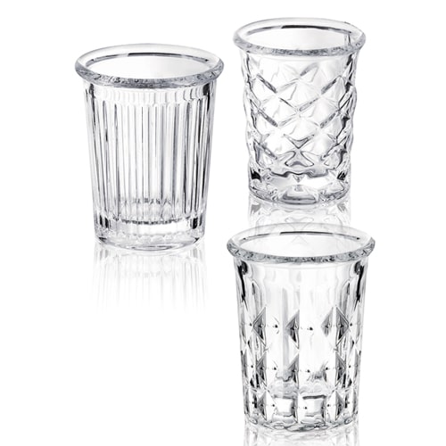 MONDO DECO Shooter Vintage 3,4 cl H 5,5 cm ø 4,4 cm Collection Clear x 12 Mondo Déco