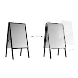 thumbnail of ALLboards Doppelseitige Werbetafel, Kundenstopper, Größe: A2, in einem schwarzen Aluminiumrahmen, abschließbar