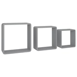 thumbnail of vidaXL Würfelregale 3 Stk. Grau MDF