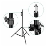 thumbnail of Trípode Portátil 2.1m metros Soporte Rotula Para Cámara prismáticos movil luces