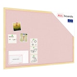 thumbnail of ALLBoards Tableau en Liège Rose Pastel avec Cadre en Bois 90x60cm