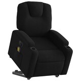 thumbnail of Décoshop26 - Fauteuil de relaxation fonction massage et inclinable fonction de levage électrique en tissu noir DEC027810