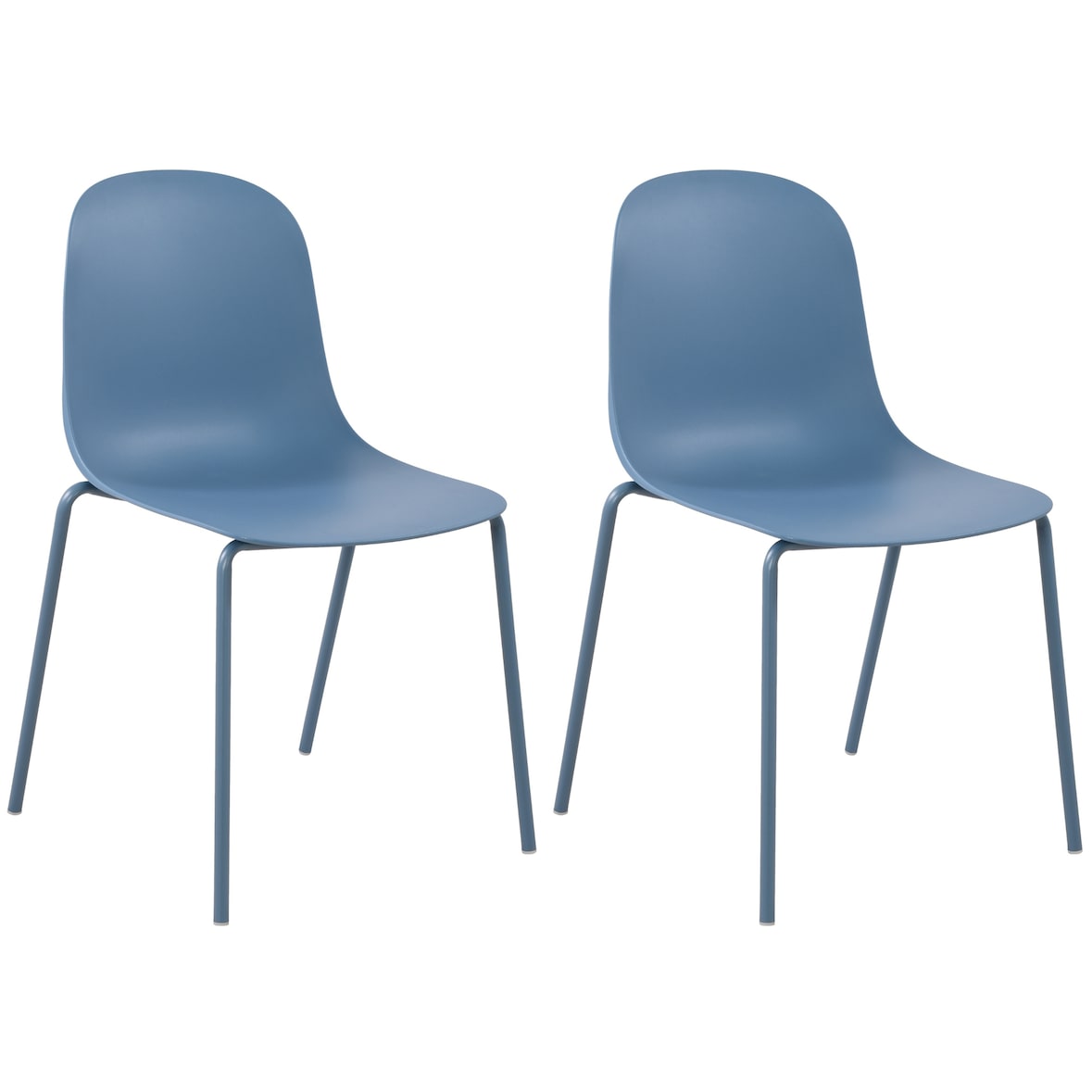 Lot de 2 chaises Hardin Bleu