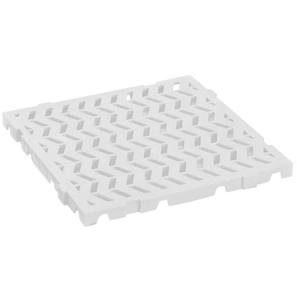 Multiroir Caillebotis blanc 500 x 500 x 18 mm clipsable