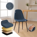 thumbnail of Set di 4 sedie da pranzo Napier blu scuro/Tessuto