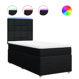 thumbnail of vidaXL Boxspringbett mit Matratze Schwarz 90x200 cm Stoff