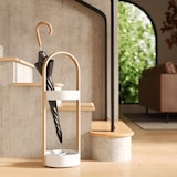 thumbnail of Umbra Schirmständer Bellwood  rund Schirmhalter Regenschirmhalter Design modern weiß natur