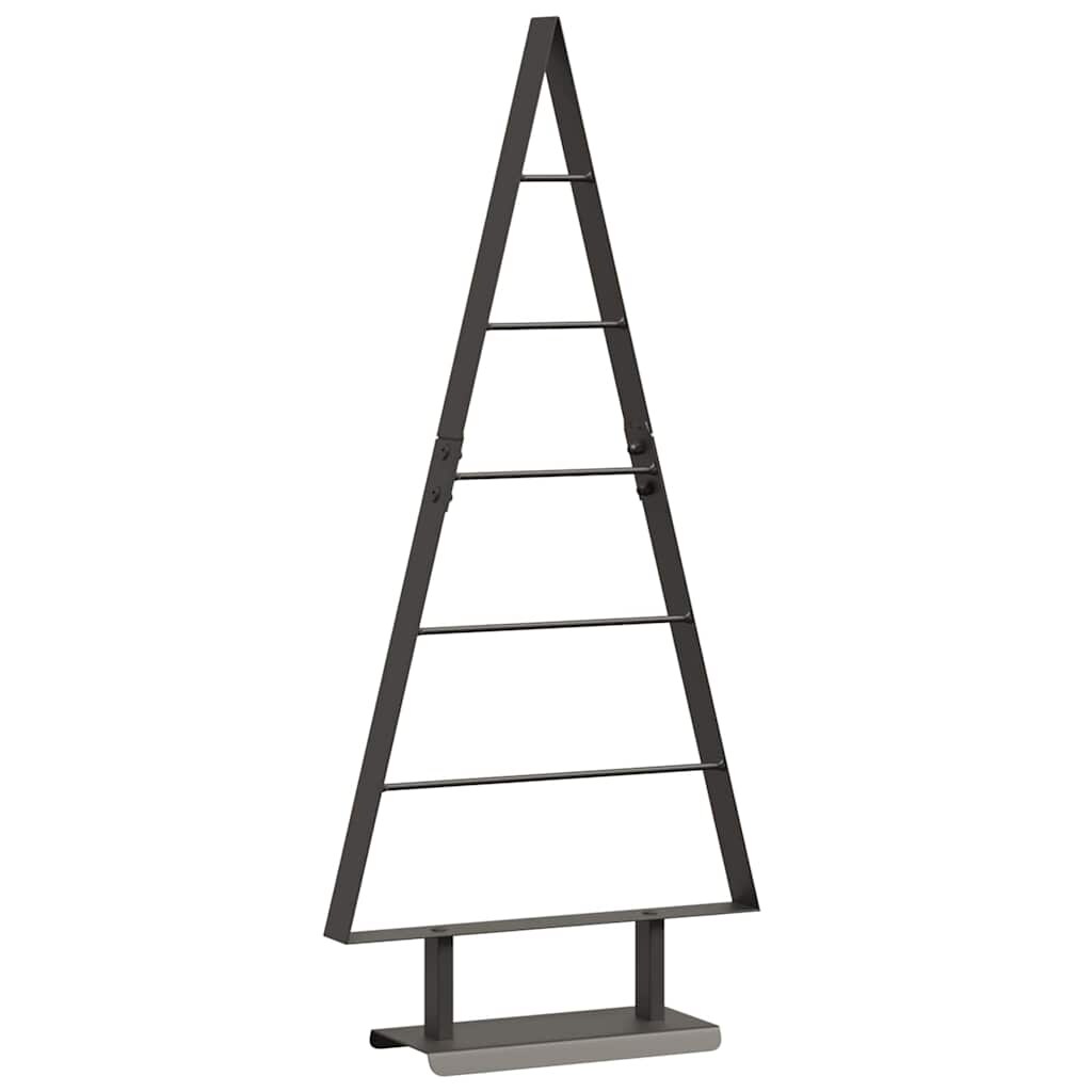 vidaXL Metalen kerstboom met standaard Zwart 90 cm Staal