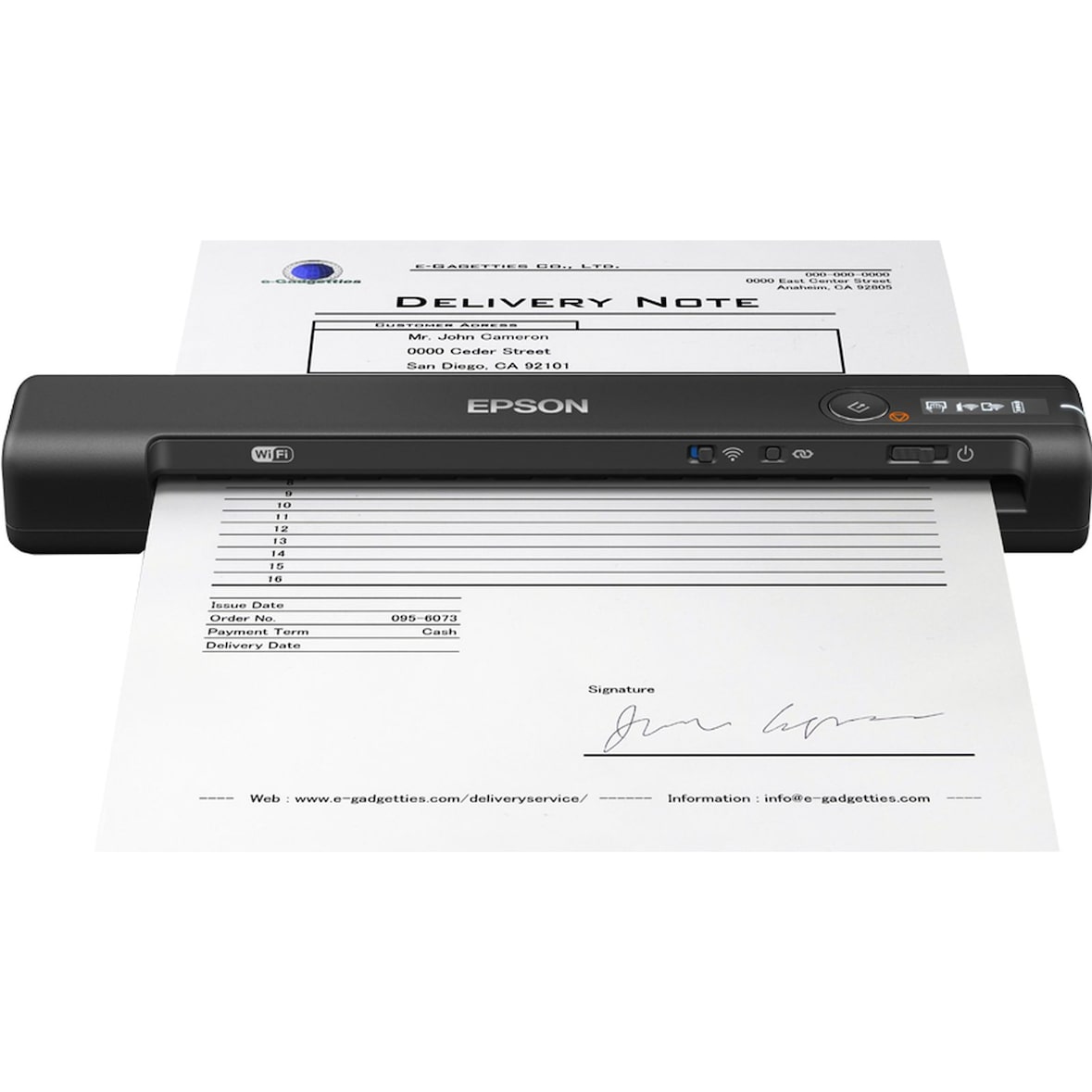 EPSON Workforce ES-60W Power PDF Scanner (B11B253401PP)
