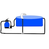 thumbnail of vidaXL Garten-Wasserfall Pool-Fontäne Edelstahl 45x30x60 cm