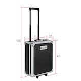 thumbnail of tectake Coffre à outils à roulettes en aluminium, 1 200 pièces  Noir