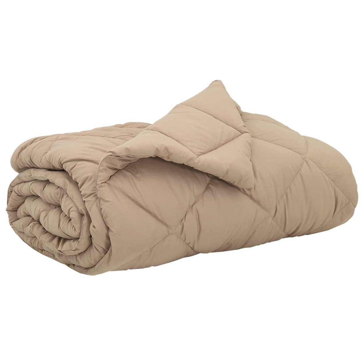 vidaXL Sommerdecke Taupe 220 x 240 cm Mikrofaser