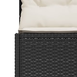 thumbnail of vidaXL Gartensofa mit Tisch und Kissen Rund Schwarz Poly-Rattan
