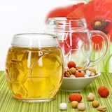 thumbnail of 6x Fußball Biergläser 0,5L geeicht Ball-Relief 6 Personen Bierkrüge aus Glas