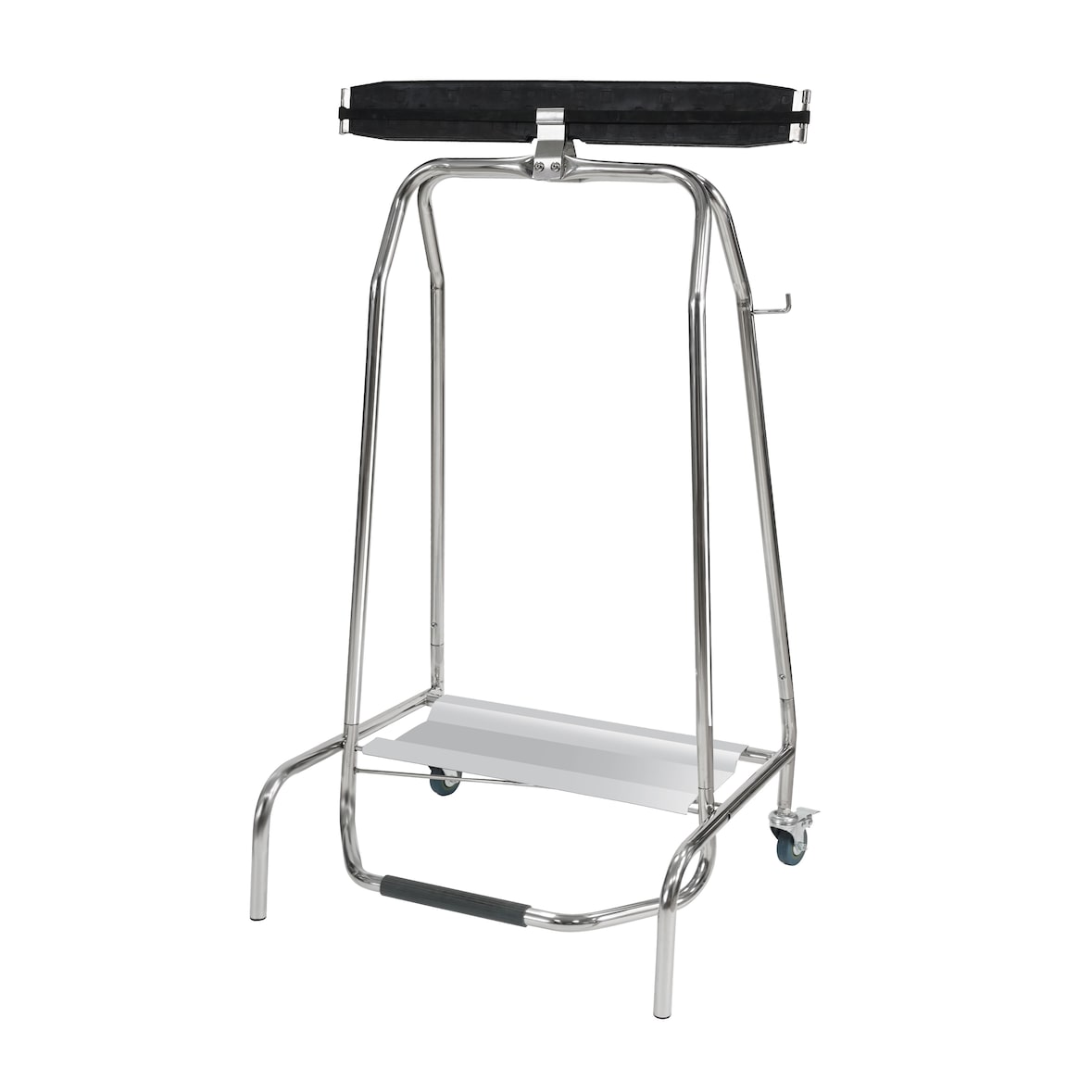 METRO Professional Afvalzakhouder, roestvrij staal, 59 x 43.5 x 97 cm, zilver/ zwart