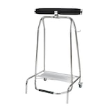 thumbnail of METRO Professional Afvalzakhouder, roestvrij staal, 59 x 43.5 x 97 cm, zilver/ zwart