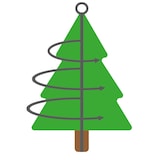 thumbnail of LED Baummantel Lichterkette 1-2 GLOW 8 Stränge 880LED H: 2,4m Timer für Außen