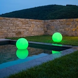thumbnail of Lumisky SOLSTY RGB-Solarlichtkugeln, 30 cm Durchmesser Polyethylen Weiss
