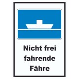 thumbnail of Nicht frei fahrende Fähre Symbol und Text A0 (841x1189mm)