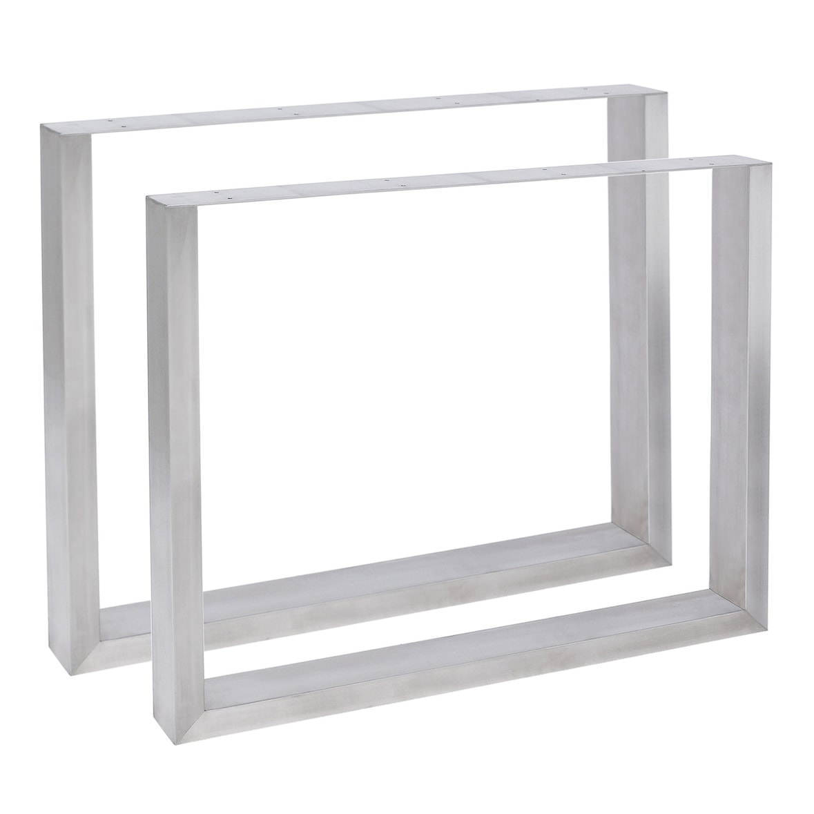 Set De 2 Soportes Velden Cuadrados Para Mesas Acero inoxidable/90 cm