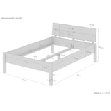 thumbnail of Metallfreies Massivholzbett Esche 140x200 hohe Sitzkante V-60.90-14KoR