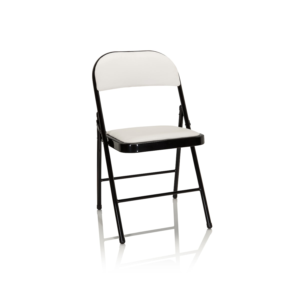 Silla de confidente / silla para visitas / silla plegable TUDELA PU blanco hjh OFFICE