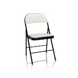 thumbnail of Silla de confidente / silla para visitas / silla plegable TUDELA PU blanco hjh OFFICE