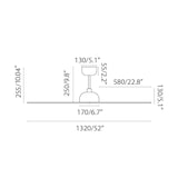 thumbnail of Ventilador de techo Faro Barcelona - Gotland L Blanco/Blanco - Motor CC silencioso, sin luz, mando a distancia, 6 velocidades