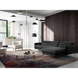 thumbnail of Angel Cerdá Sofá chaise longue piel vacuno negro 6041C