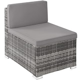 thumbnail of tectake Salottino in rattan Lignano con 2 poltrone - grigio - 404785