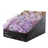 thumbnail of Christbaumschmuck Tannenbaum Kunststoff 12cm 1 Stück sortiert Bruchfest Weihnachtsbaum Anhänger Weihnachten Weihnachtsbaumschmuck Baum Klar Irisierend