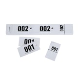 thumbnail of Lot de 20 Carnet 50 Tickets Vestiaires cartonnés - blanc