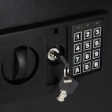 thumbnail of HMF Schlüsseltresor mit Zahlencode, Schlüsselsafe mit Elektronikschloss, 100 Haken, 66,5 x 43 x 13 cm, Schwarz