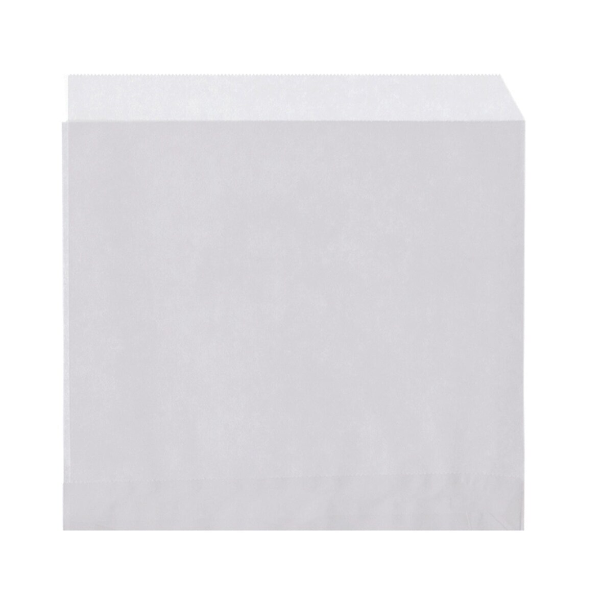 WISEFOOD 2000 Stück - Papier Snackbeutel - weiß 16 x 16 cm 2-seitig offen