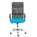thumbnail of Silla Gontar respaldo malla negro asiento turquesa