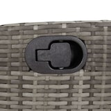thumbnail of vidaXL Tuinstoel verstelbaar met kussens poly rattan grijs