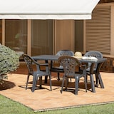 thumbnail of garbar DALIA Recycelter Rechteckiger Tisch Indoor, Outdoor 180x90 Grau