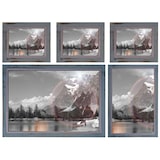 thumbnail of Bilderrahmen Set, Fotorahmen Holzrahmen, 3x 21x26cm 1x 26x36cm 1x 36x51cm Shabby Landhaus ~ grau
