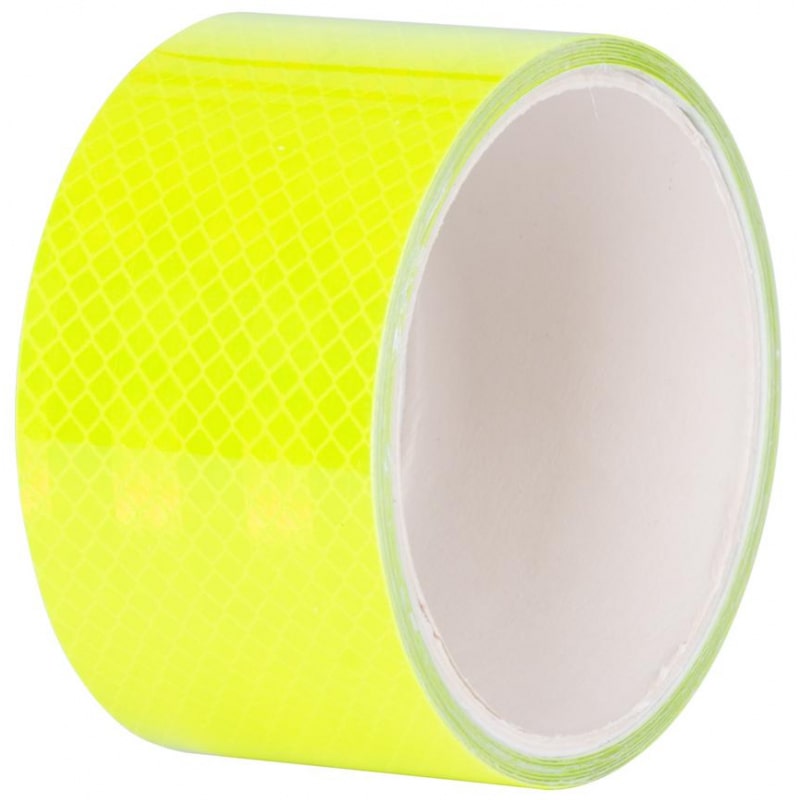 PROREGAL Breite Reflektorstreifen | Selbstklebend | Extra haltbar | grün | BxL: 5cm x 2m | 5 Rollen | Reflektierband Reflektorsticker