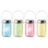 thumbnail of Solar Gartenleuchte LED Einmachglas Glas 8x14cm Warmweiß 4-er Set