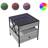 thumbnail of vidaXL Couchtisch mit Infinity-LED Grau Sonoma 50x50x51 cm
