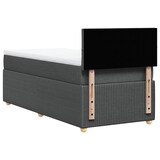 thumbnail of vidaXL Boxspringbett mit Matratze Dunkelgrau 80x200 cm Stoff
