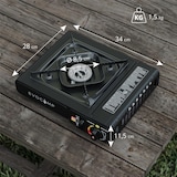 thumbnail of EVOCAMP Gaskocher 1-flammig mit Grillplatte BBQ inkl. Tragekoffer für 227g Gaskartuschen – Ideal für Kochen unterwegs