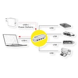 thumbnail of VALUE Hub USB 3.2 Gen 1, 4 porte, cavo di collegamento di tipo C, con 1 porta PD